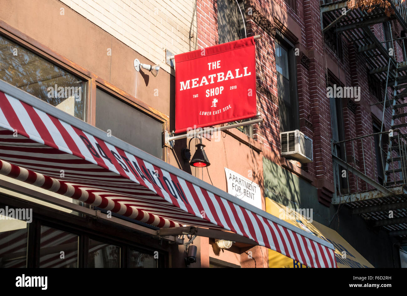 The Meatball Shop On The Lower East Side Of Manhattan In New York Stock Photo Alamy