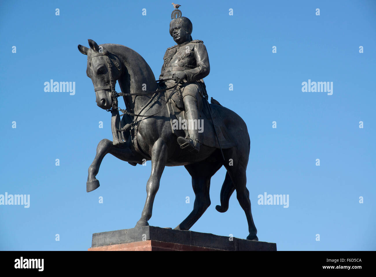 Maharaja sri sadul singh ji statue, bikaner, rajasthan, india, asia Stock Photo