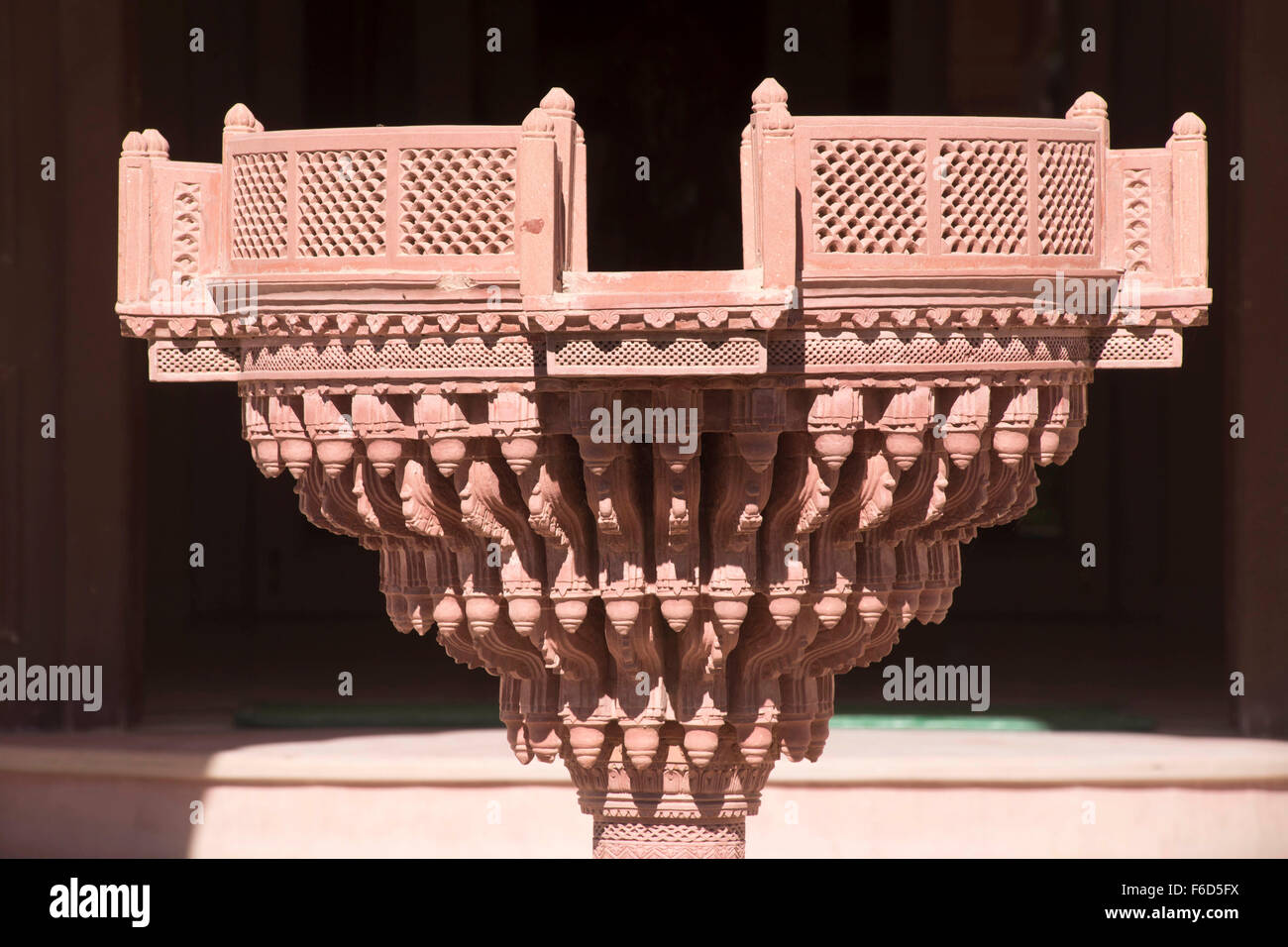 Pillar in sri sadul museum lalgarh palace, bikaner, rajasthan, india, asia Stock Photo