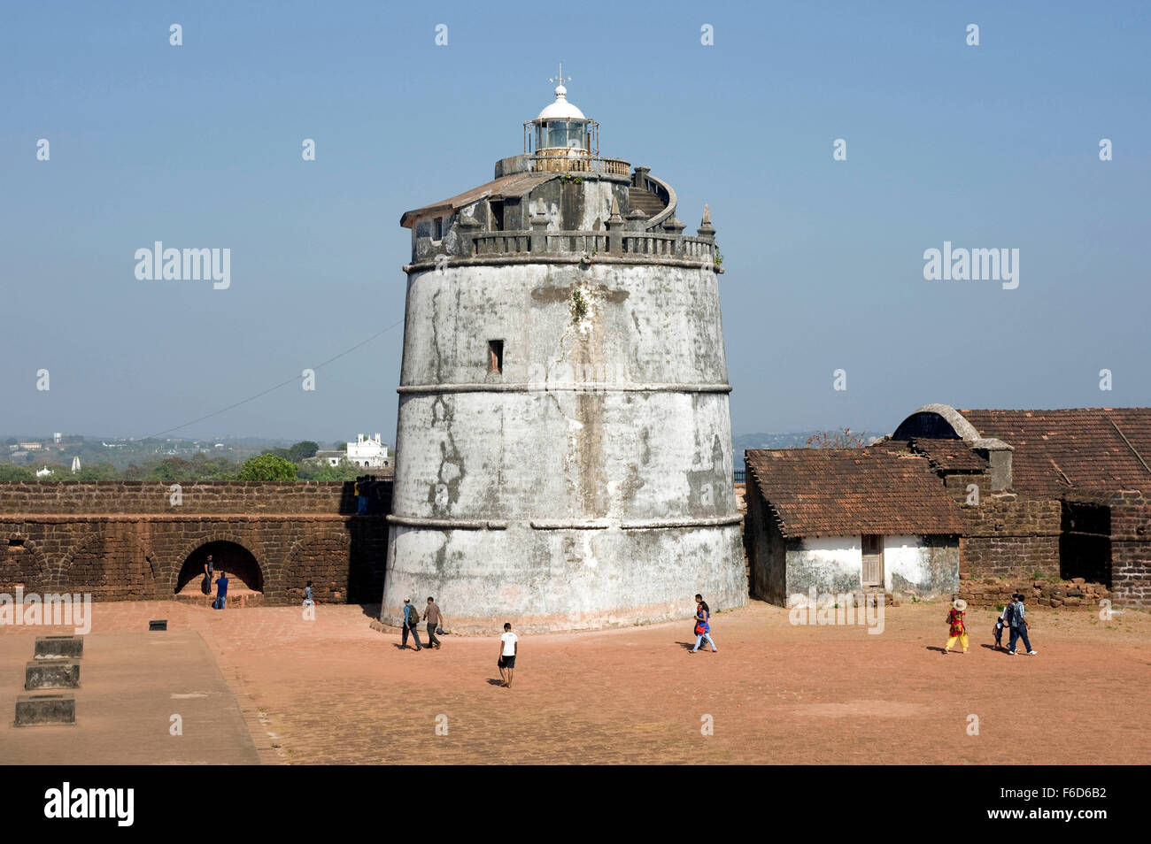 Lighthouse Upper Fort, Aguada, Goa, India, Asia Stock Photo - Alamy