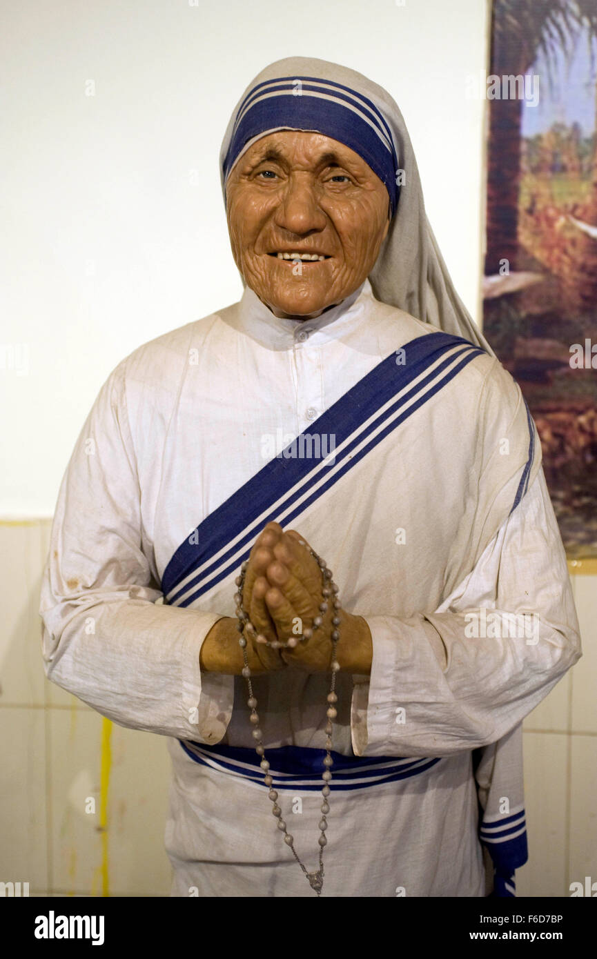Mother Teresa statue, wax museum, Lonavala, Pune, Maharashtra, India, Asia Stock Photo