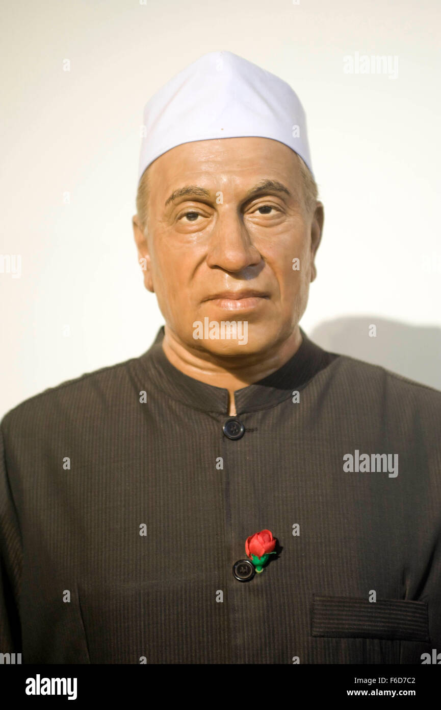 Jawaharlal lal nehru statue, wax museum, lonavala, maharashtra, india, asia Stock Photo