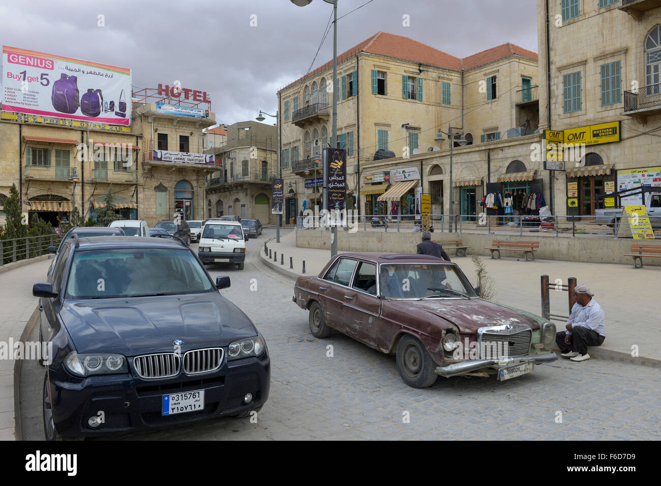 LEBANON Baalbek in Beqaa valley, old town / LIBANON Baalbek in der Bekaa Ebene, Altstadt Stock Photo