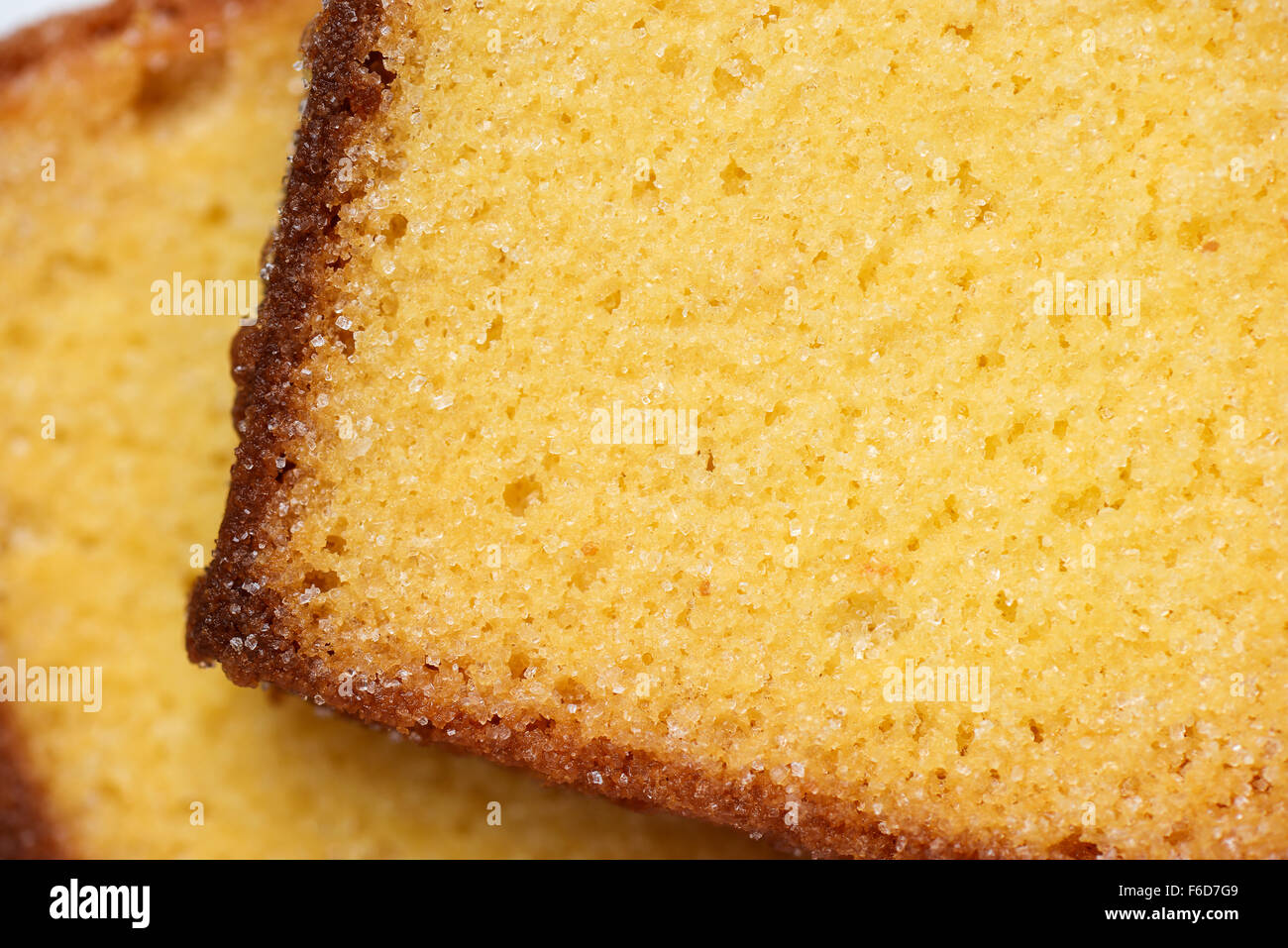 crispy baked bread with butter and sugar Stock Photo