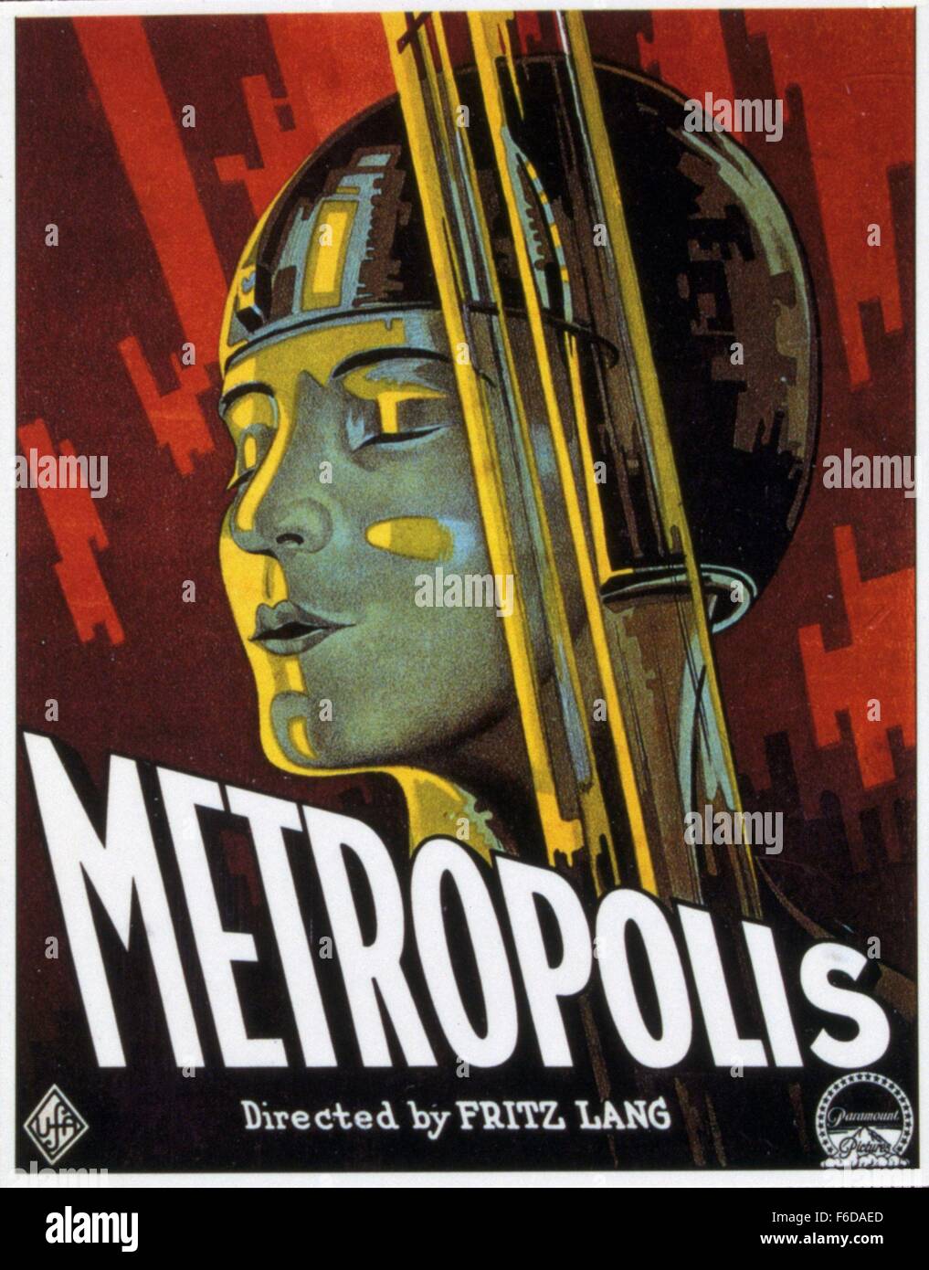 RELEASE DATE: March 13, 1927   MOVIE TITLE: Metropolis   STUDIO: Universal Film   DIRECTOR: Fritz Lang    PLOT: In a futuristic city sharply divided between the working class and the city planners, the son of the city's mastermind falls in love with a working class prophet who predicts the coming of a savior to mediate their differences. PICTURED: Brigitte Helm as Maria.   (Credit Image: c Universal Film/Entertainment Pictures) Stock Photo