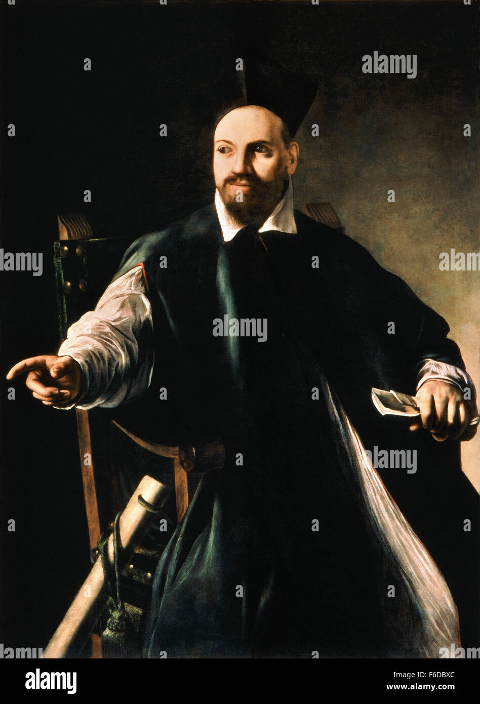 Michelangelo Merisi da Caravaggio - Portrait of Maffeo Barberini Stock Photo