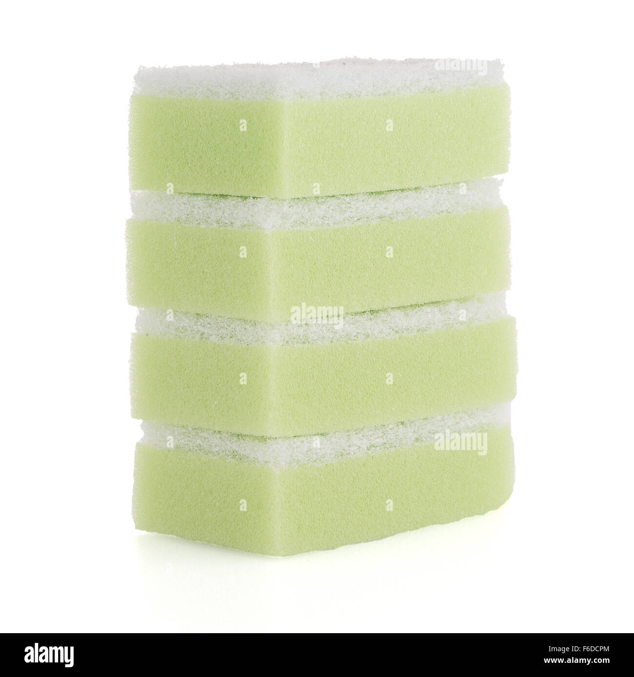 Kitchen sponges isolated over white background Stock Photo Alamy