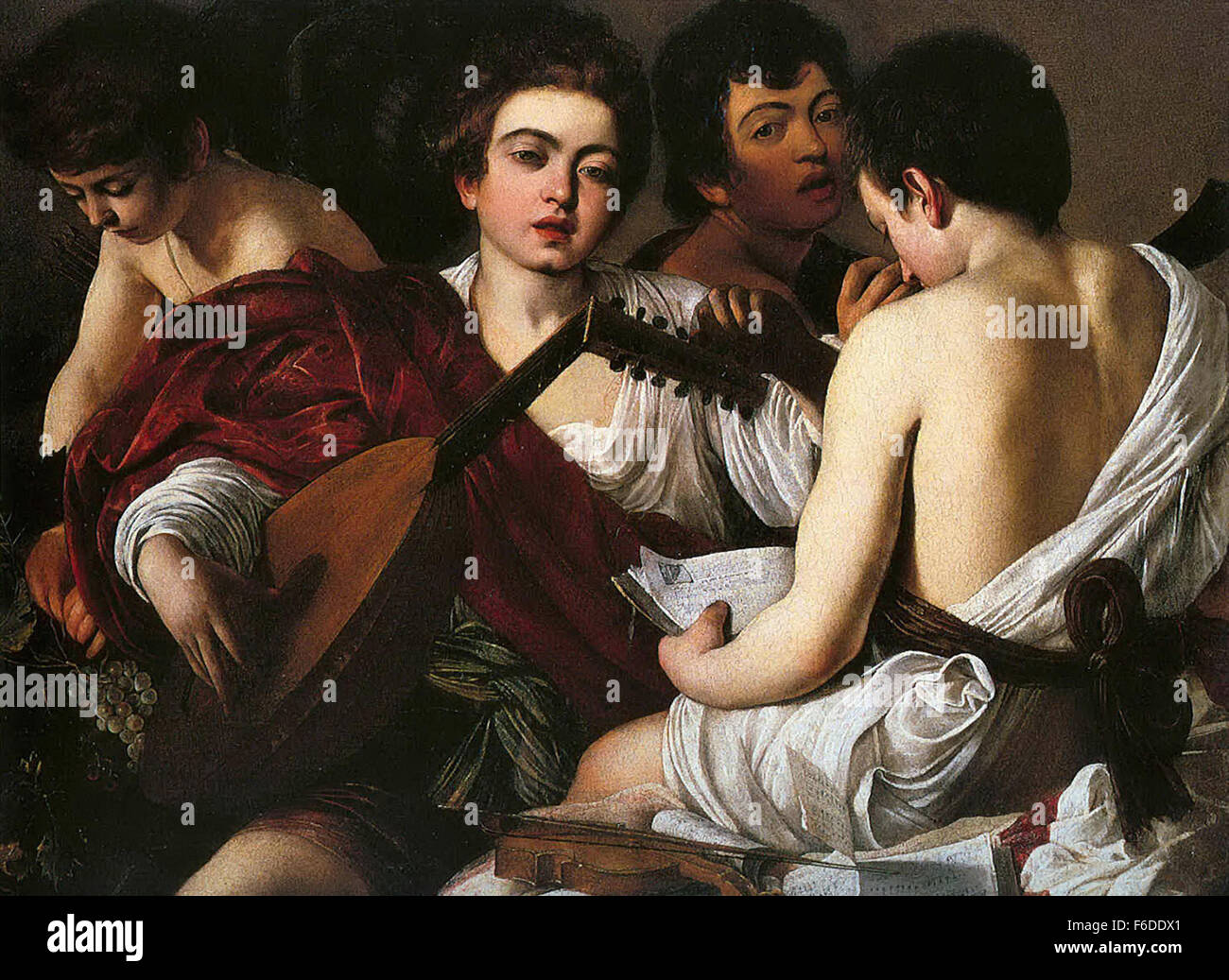Michelangelo Merisi da Caravaggio - The Musicians Stock Photo