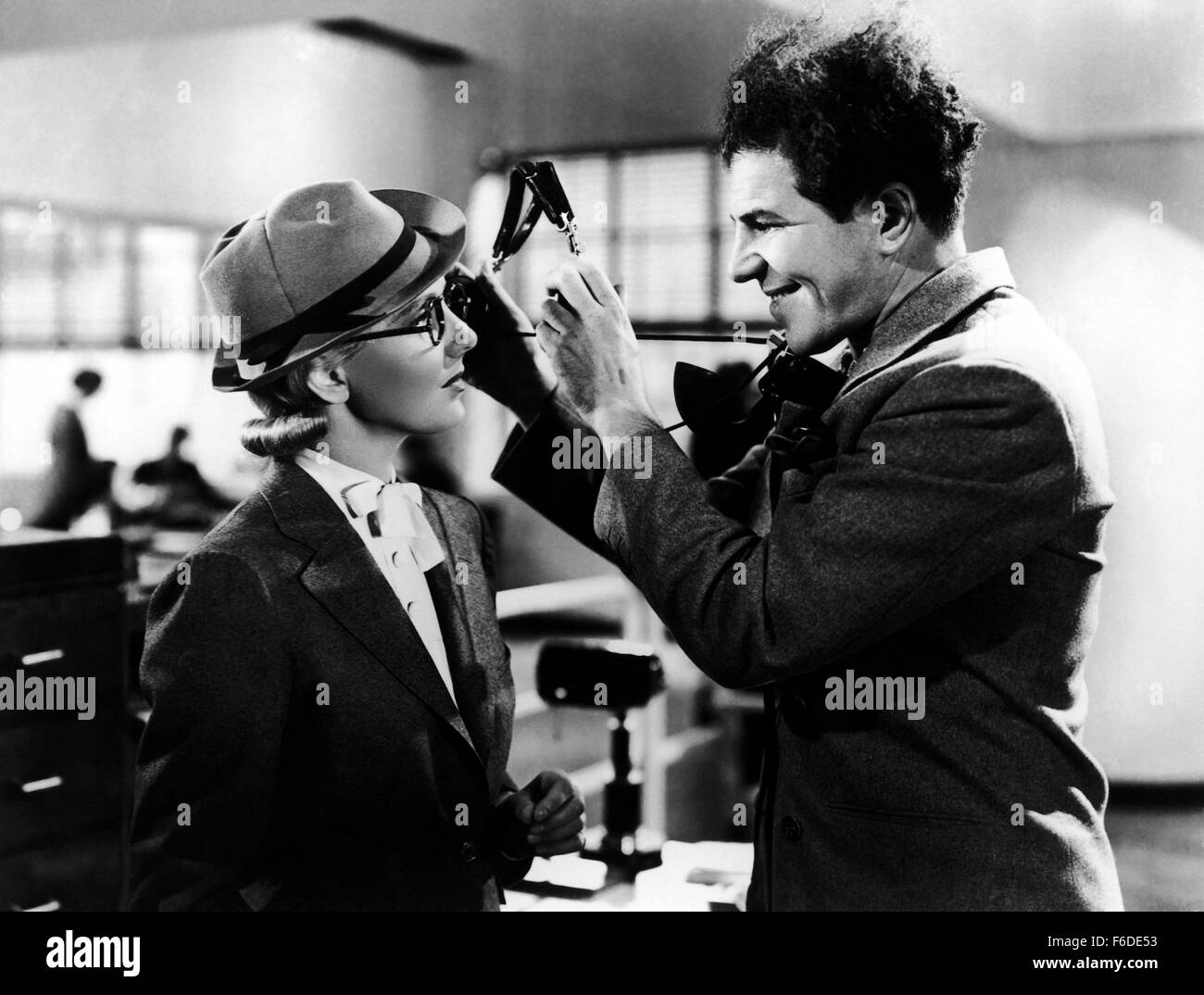 RELEASE DATE: Dec 24, 1936. MOVIE TITLE: More Than a Secretary. STUDIO: Columbia Pictures. PICTURED: JEAN ARTHUR as Carol Baldwin. Stock Photo