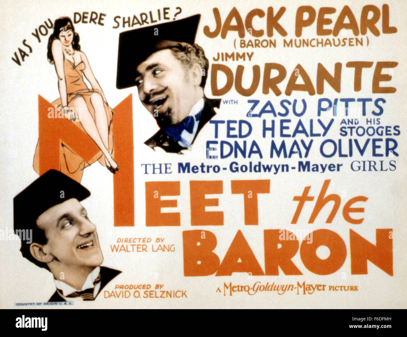 RELEASE DATE October 20, 1933. MOVIE TITLE Meet the Baron. STUDIO