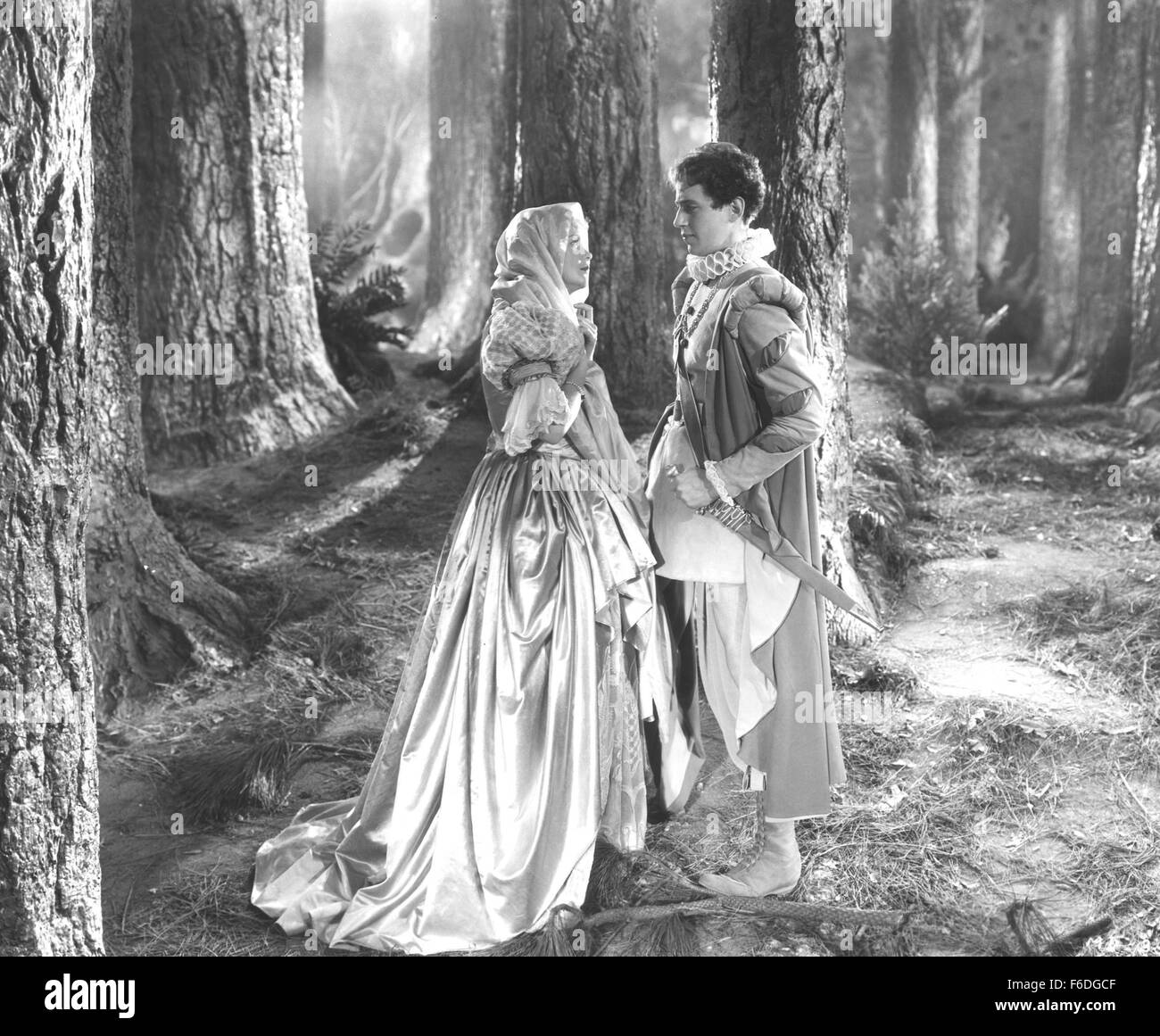 RELEASE DATE: October 30, 1935. MOVIE TITLE: A Midsummer Night's Dream. STUDIO: Warner Bros. Pictures. PLOT: Theseus, Duke of Athens, is going to marry Hyppolyta, Queen of the Amazons. Demetrius is engaged with Hermia, but Hermia loves Lysander. Helena loves Demetrius. Oberon and Titania, of the kingdom of fairies have a slight quarrel about whether or not the boy Titania is raising will join Titania's band or Oberon's, so Oberon tries to get him from her by using some magic. But they're not alone in that forest.Lysander and Hermina have there a rendezvous, Helena and Demetrius are there, too Stock Photo