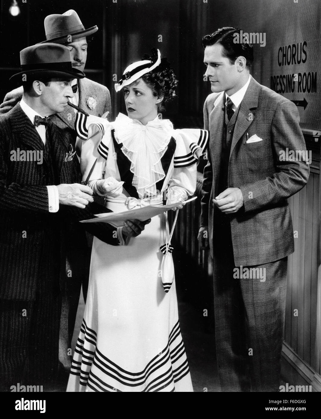 RELEASE DATE: December 29, 1934. MOVIE TITLE: Sweet Adeline. STUDIO: Warner Bros. Pictures . PLOT: . PICTURED: NED SPARKS as Dan Herzig, LOUIS CALHERN as Major Jim Day, IRENE DUNNE as Adeline Schmidt and DONALD WOODS as Sid Barnett. Stock Photo