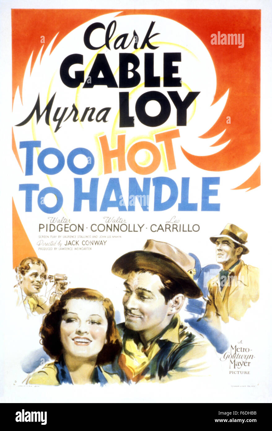 RELEASE DATE: September 16, 1938. MOVIE TITLE: Too Hot to Handle. STUDIO:  Metro-Goldwyn-Mayer (MGM). PLOT: Chris Hunter is a sly newsreel reporter.  While in Shanghai doing reports on the Chinese-Japanese war, he