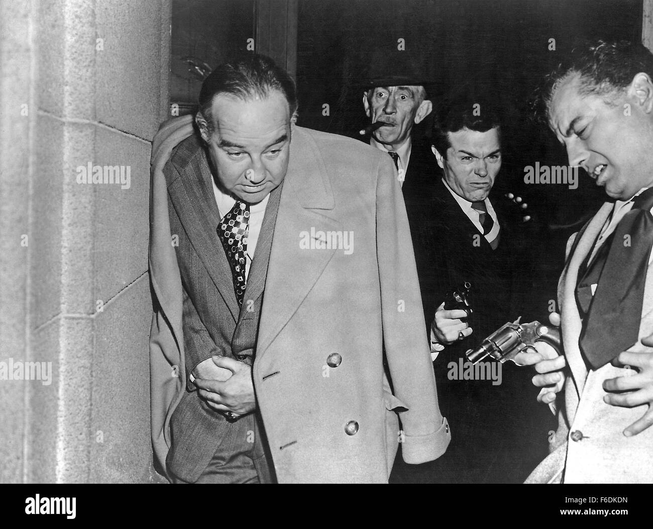 Jan. 1, 1940 - Broderick Crawford, Will Wright and Walter Burke on-set of the Film, All the King's Men, 1949 (Credit Image: c Glasshouse/Entertainment Pictures) Stock Photo