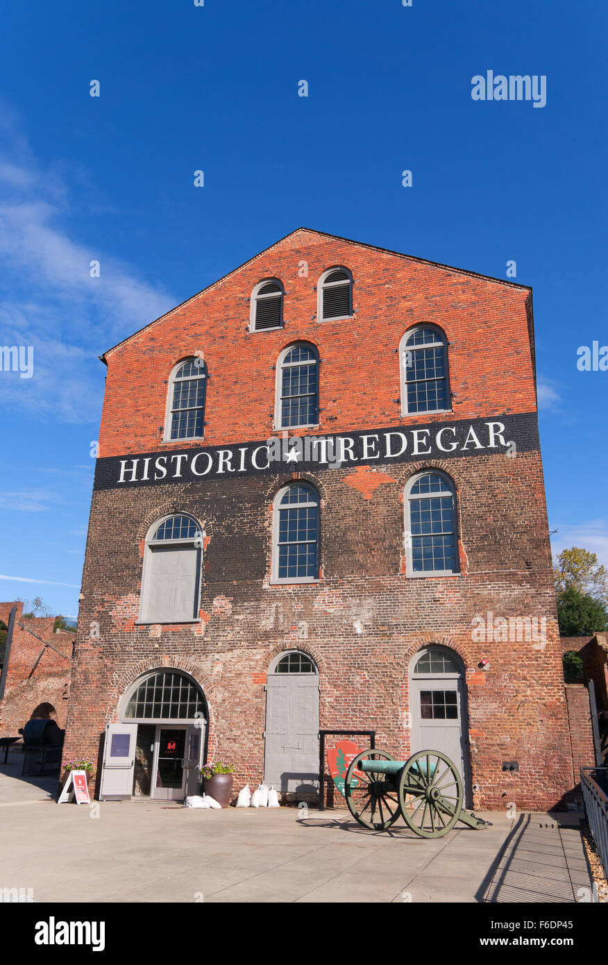 Historic Tredegar old iron works building Richmond, Virginia , USA Stock Photo