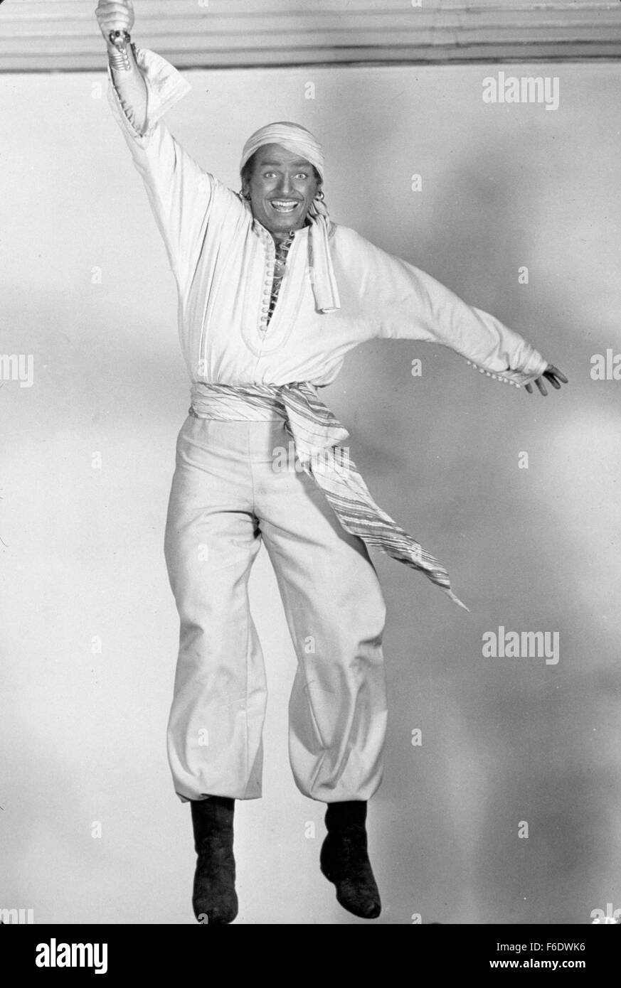 RELEASE DATE: Jan 17, 1947. MOVIE TITLE: Sinbad the Sailor. STUDIO: RKO Radio Pictures. PLOT: Sinbad is a story teller who weaves great adventures about - himself. Whether they are true or not, no one knows. For this is the story of the eight adventures of Sinbad - as told by Sinbad. A ship saved by Sinbad and Sabu. A treasure map to the treasure of Alexander the Great, which mysteriously disappears from the ship. The beautiful Shireen - the woman who has stolen the heart of Sinbad. The evil Amir who wants the treasure for himself to own the world. The deadly Melik, who will stop at nothing an Stock Photo