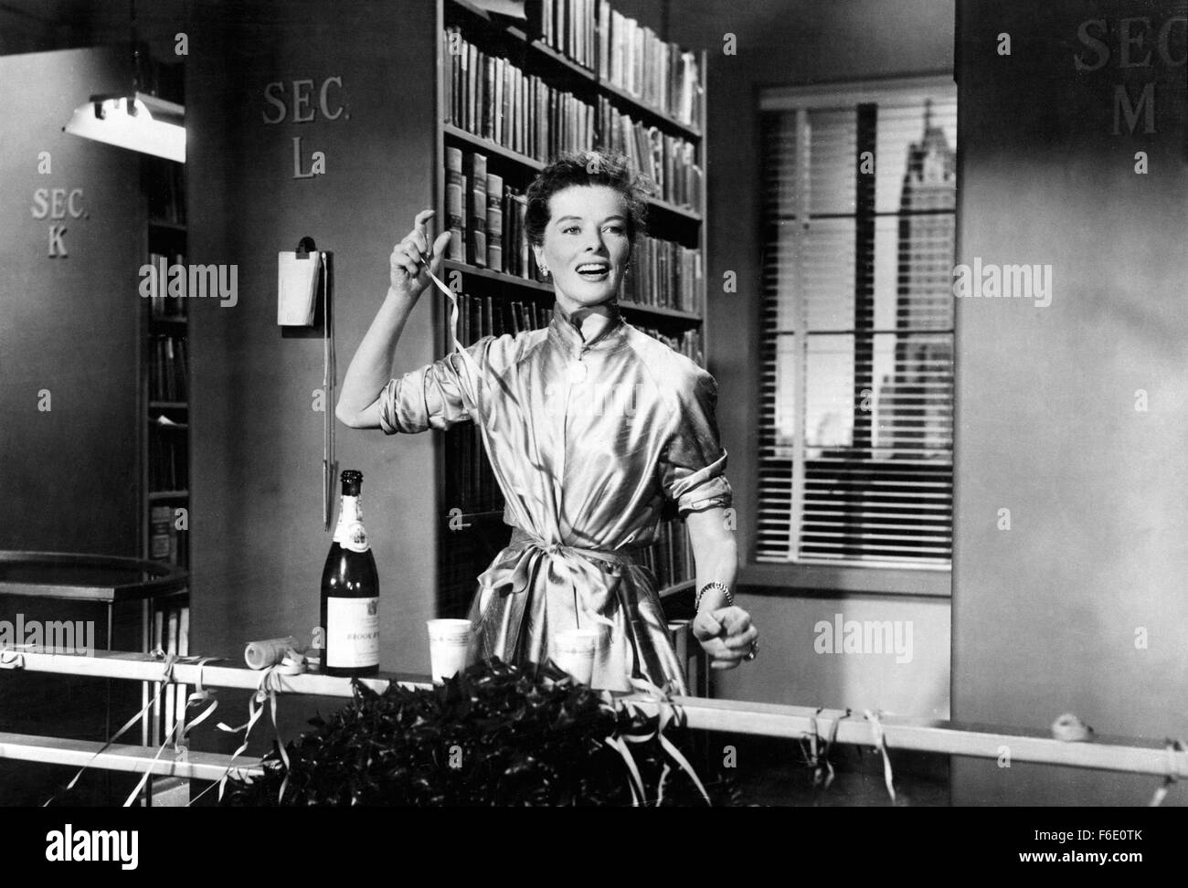 Jan 1 1950 Katherine Hepburn On Set Of The Film Desk Set