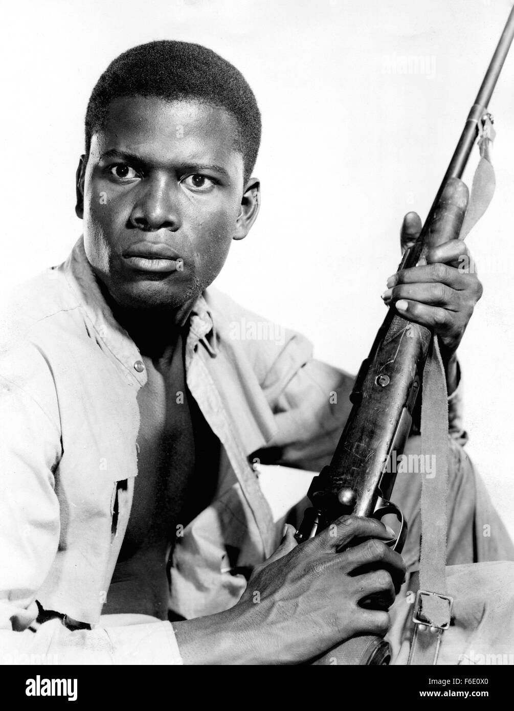 Jan 1 1950 sidney poitier on set of the film something of value