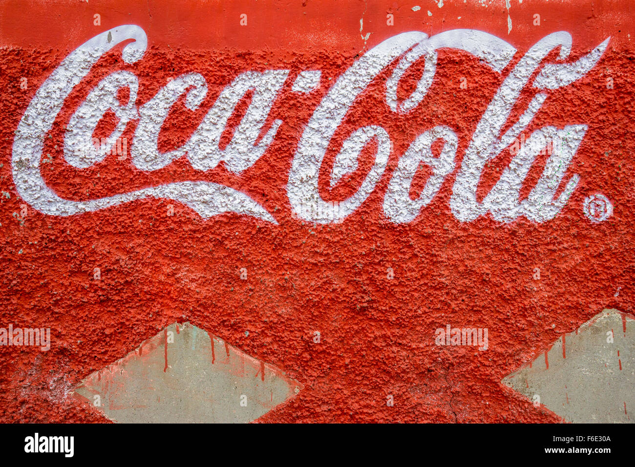 LIMA PERU OCTOBER 10 2014 Coca Cola trademark letters