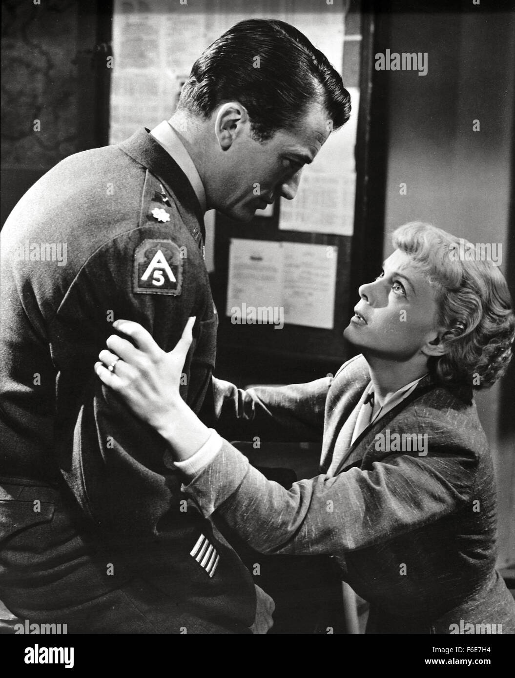 Jan 01, 1954; Hollywood, CA, USA; Film Title: NIGHT PEOPLE, Pictured: ANITA BJORK, GREGORY PECK. Stock Photo