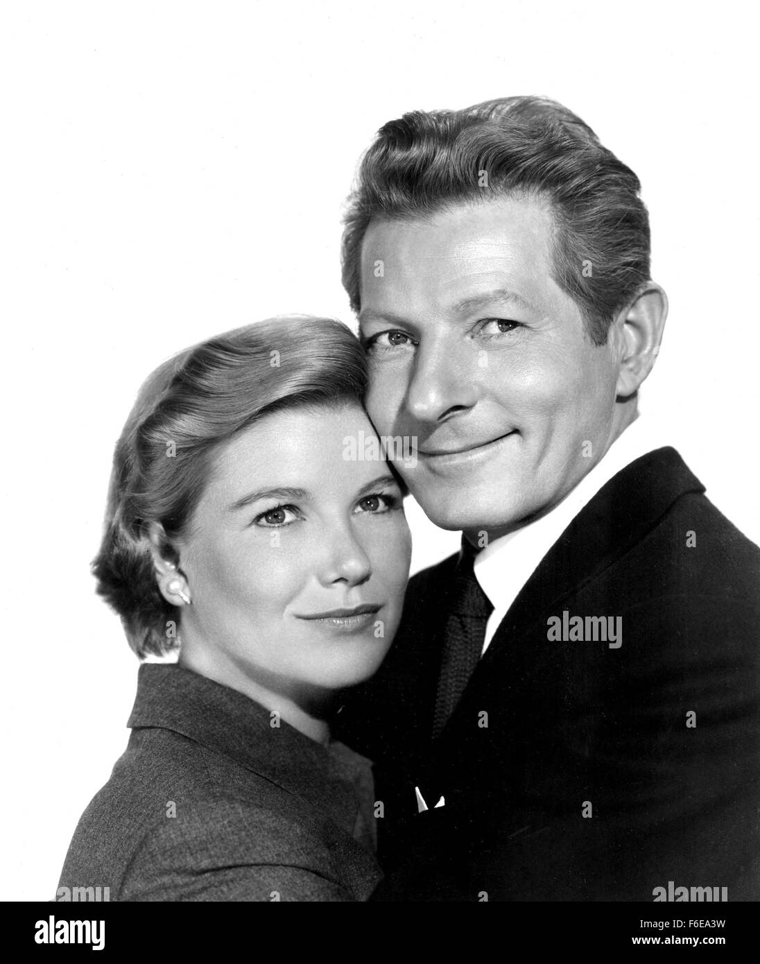 Jan 01, 1959; [Exact Date and Location Unknown]; DANNY KAYE and BARBARA BEL GEDDES as his wfe in the 1959 film ''The Five Pennies.'' Stock Photo