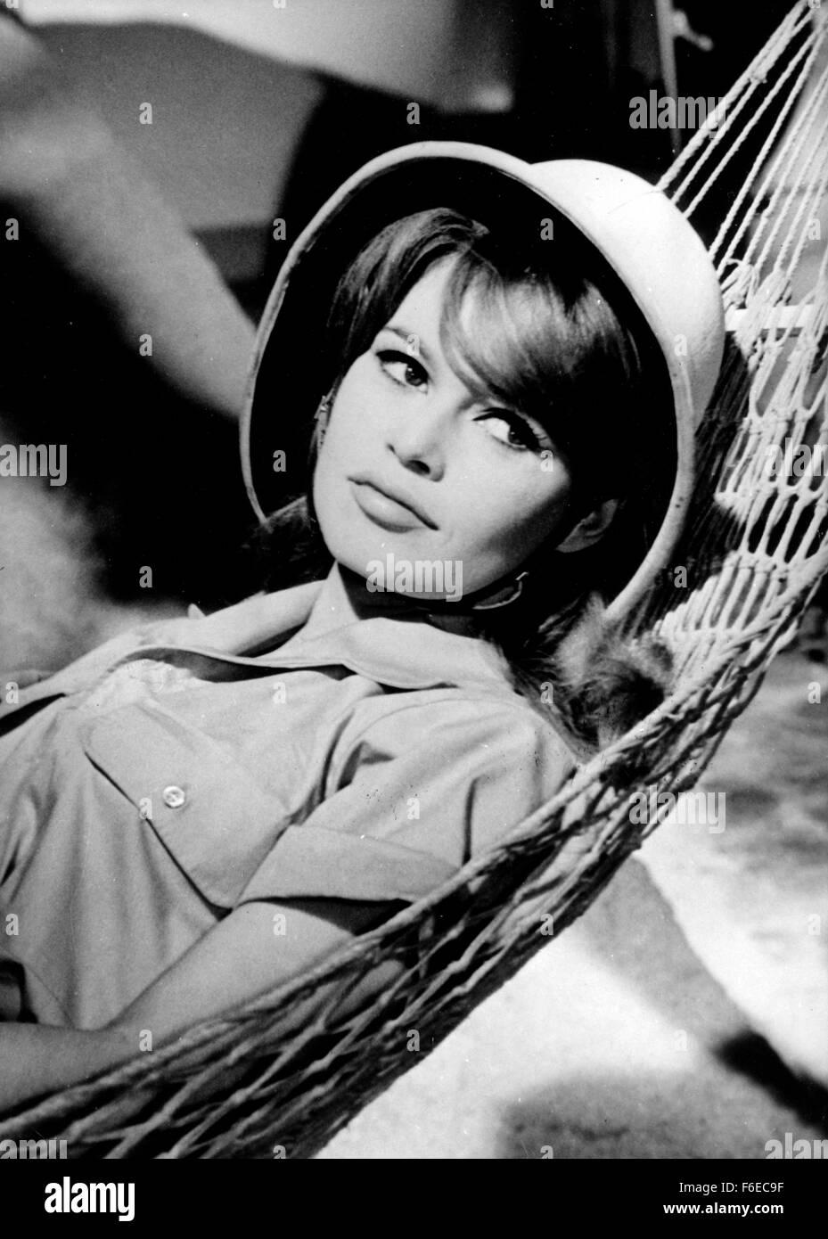 Dec. 21, 1960 - Paris, France - The famous French actress BRIGITTE BARDOT is to star in a new film 'The support on the Neck' with actor Michel Subor, in which she is the producer as well under the direction of her ex husband Roger Vadim. The picture shows Brigitte in a scene of the film. (Credit Image: c KEYSTONE Pictures USA) Stock Photo