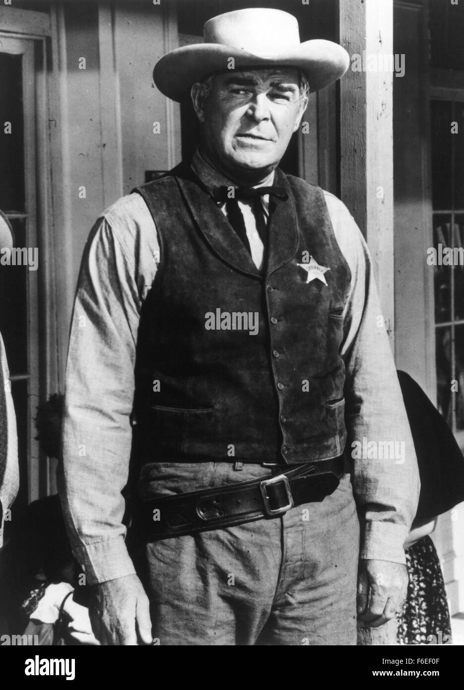 RELEASE DATE: August 28, 1963. MOVIE TITLE: The Gun Hawk. STUDIO: Bern-Field Productions. PLOT: . PICTURED: ROD CAMERON as Sheriff Ben Corey. Stock Photo