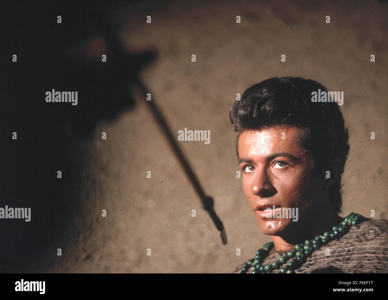RELEASE DATE: Dec 18th, 1963. MOVIE TITLE: Kings of the Sun. STUDIO: CBS Television. PICTURED: GEORGE CHAKIRIS as Balam, movie art. Stock Photo