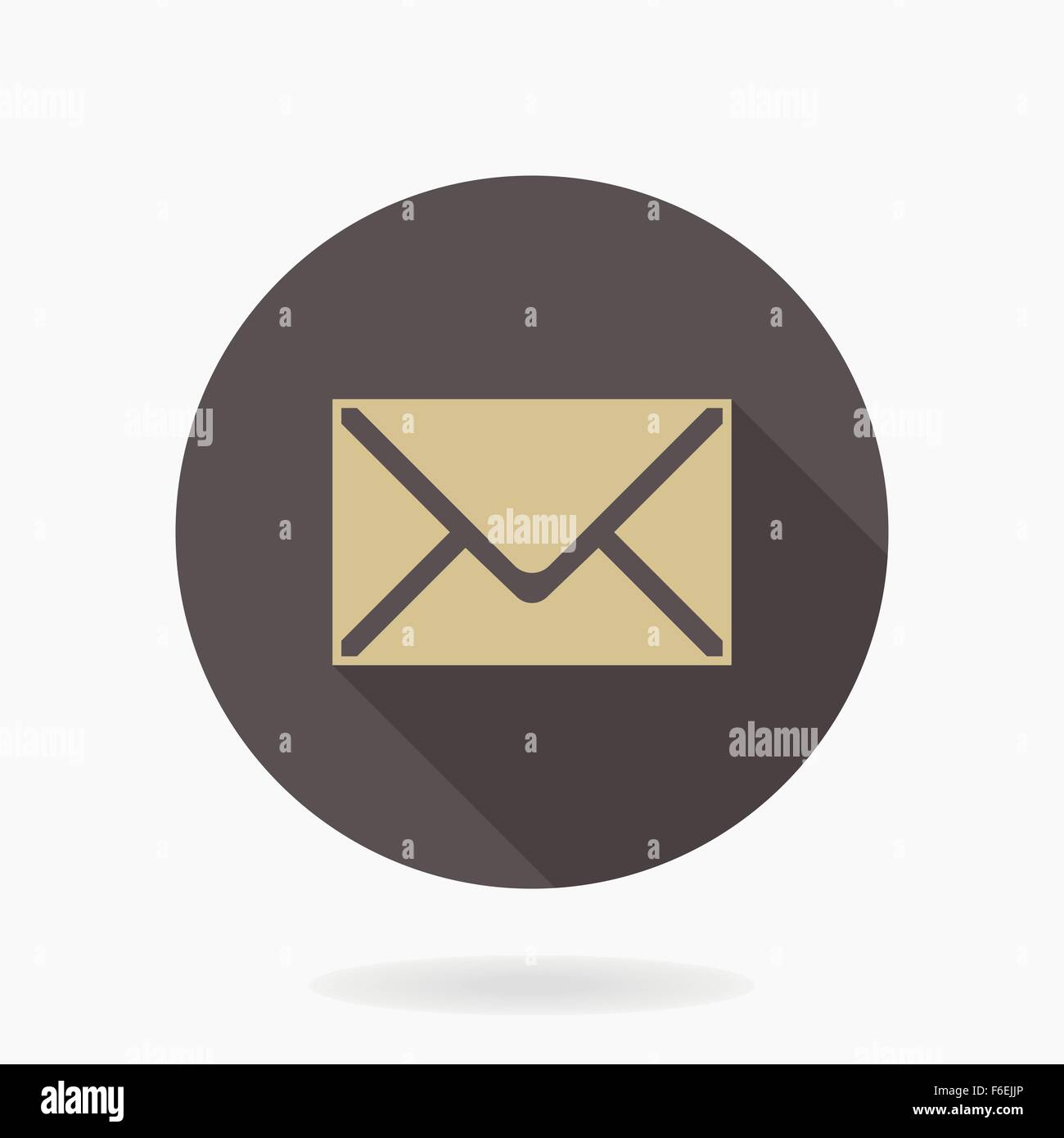 Fine Vector Mail Flat Icon Stock Vector Image & Art - Alamy