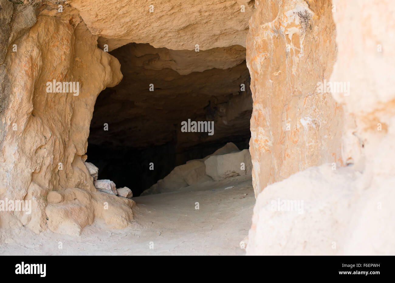 Ancient cave entrance Stock Photo - Alamy