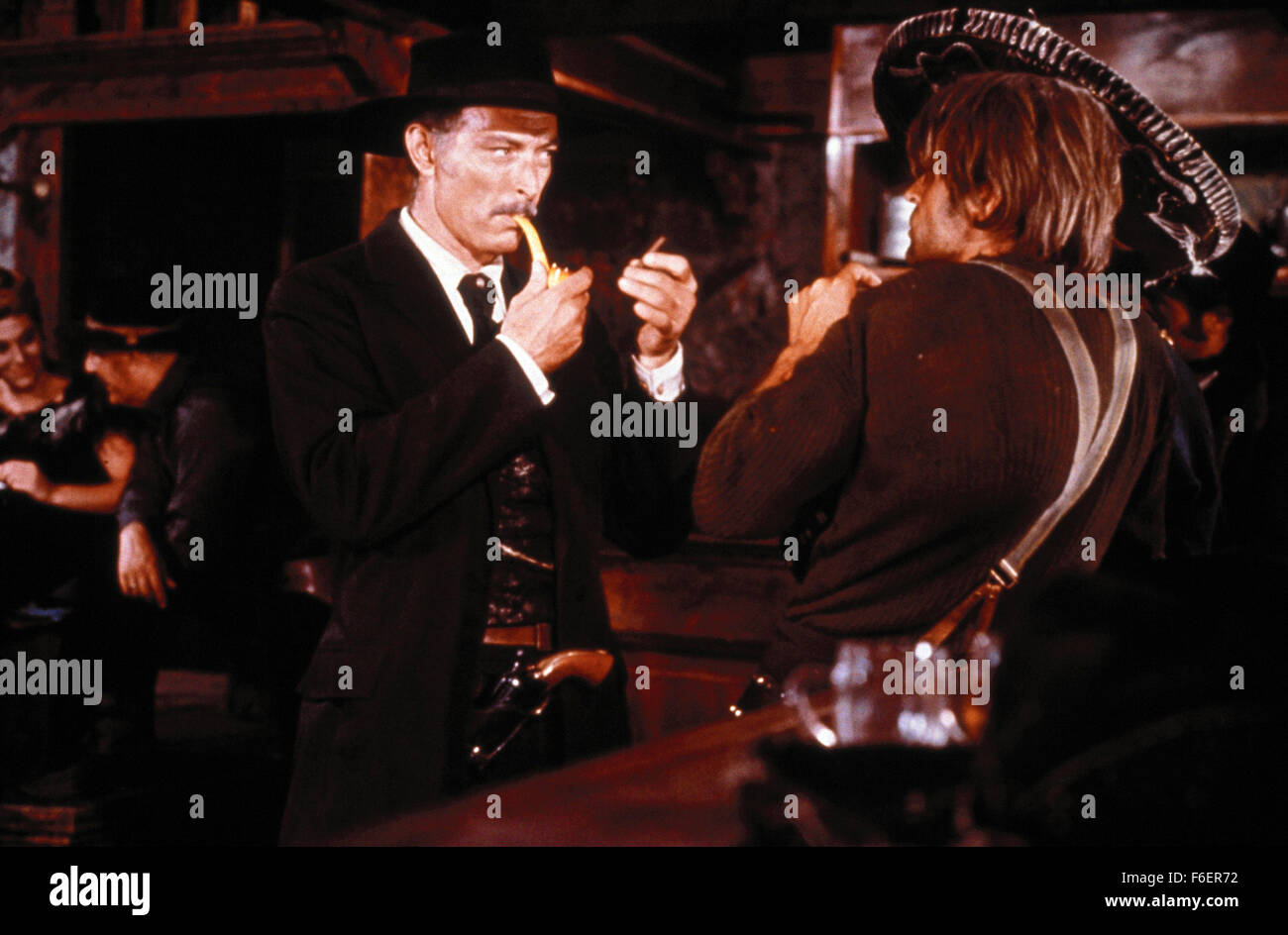 Dec 18, 1965; Madrid, SPAIN; LEE VAN CLEEF (left) as Col. Douglas Mortimer  in the action, western, drama film 'For a Few Dollars More' directed by  Sergio Leone Stock Photo - Alamy