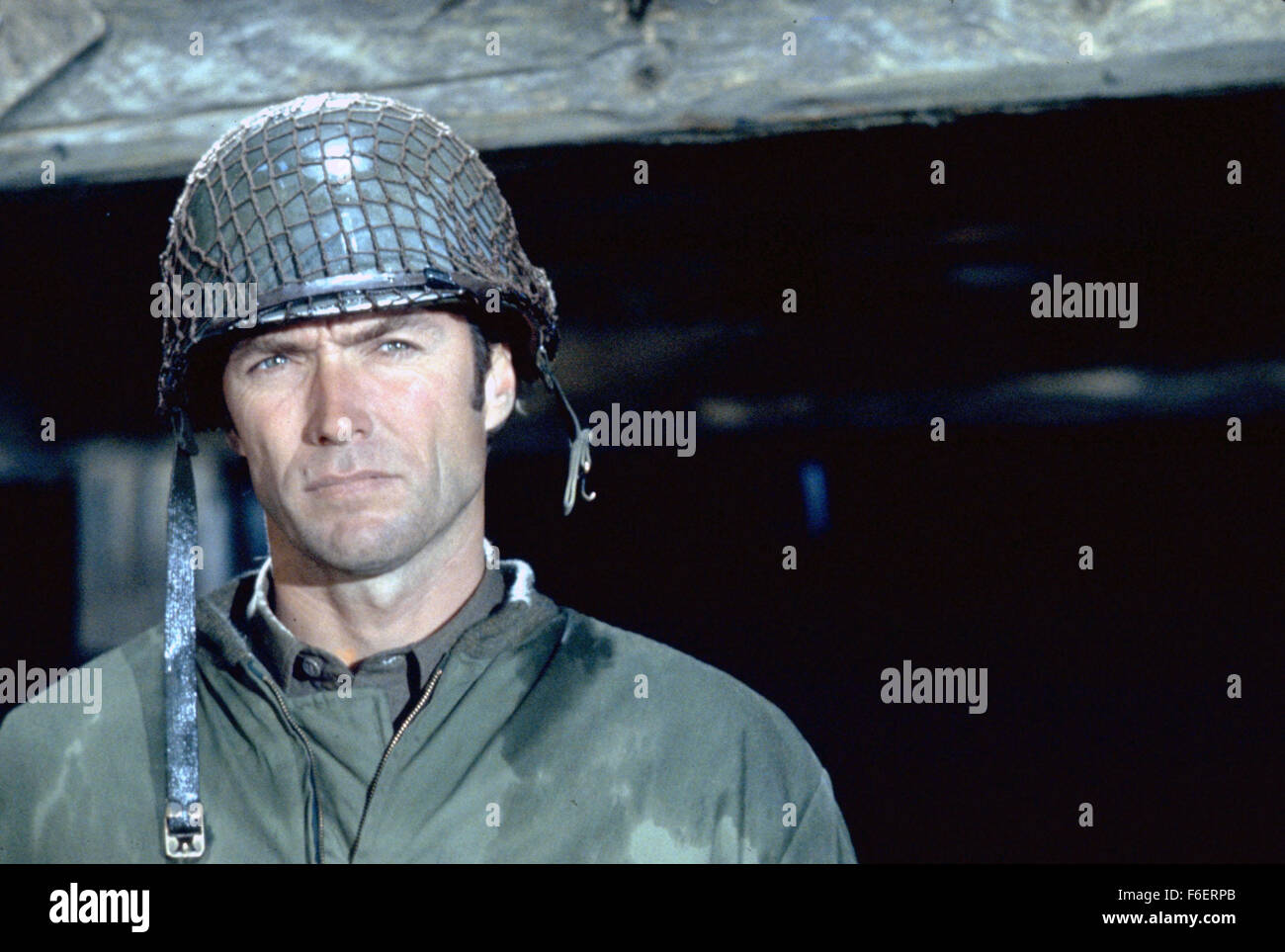 Jun 23, 1970; Hollywood, CA, USA; CLINT EASTWOOD as Pvt. Kelly in the action, war, comedy ''Kelly's Heroes'' directed by Brian G. Hutton. Stock Photo
