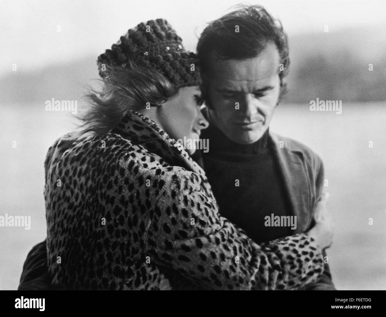 Sep 12, 1970; Vancouver, BC, CANADA; Actor JACK NICHOLSON stars as Robert Dupea and KAREN BLACK as Rayette Dipesto in the Bob Rafelson directed drama, 'Five Easy Pieces.' Stock Photo