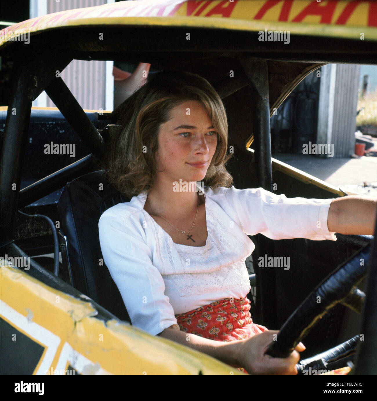 RELEASE DATE: March 1972. STUDIO: MGM Studios. PLOT: A country boy wants to make it big as a stockcar racer.PICTURED: CHARLOTTE RAMPLING. Stock Photo