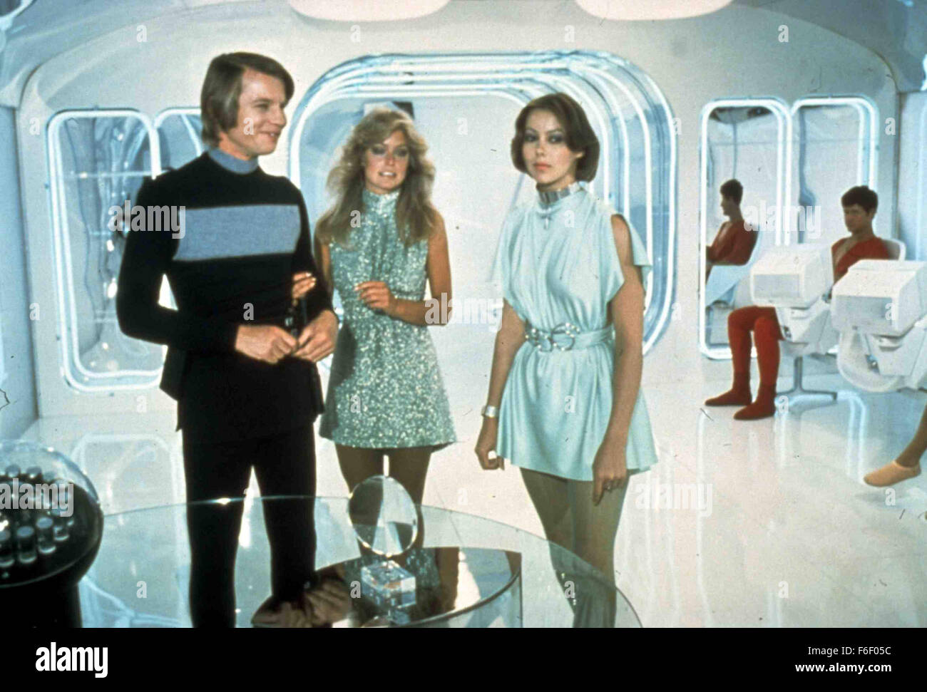 1976 - Logan's Run. Movie Set RELEASE DATE: June 23, 1976. MOVIE TITLE: . STUDIO: Logan's Run. PLOT: An idyllic sci-fi future has one major drawback: life must end at 30.. PICTURED: Michael York as Logan, Farrah Fawcett as Holly (as Farrah Fawcett-Majors) and Jenny Agutter as Jessica 6. June 25, 2009 FARRAH FAWCETT died this morning at 9:28 a.m. at the St. John's Health Center in Los Angeles after a courageous and lengthy battle with cancer. She was 62. Stock Photo