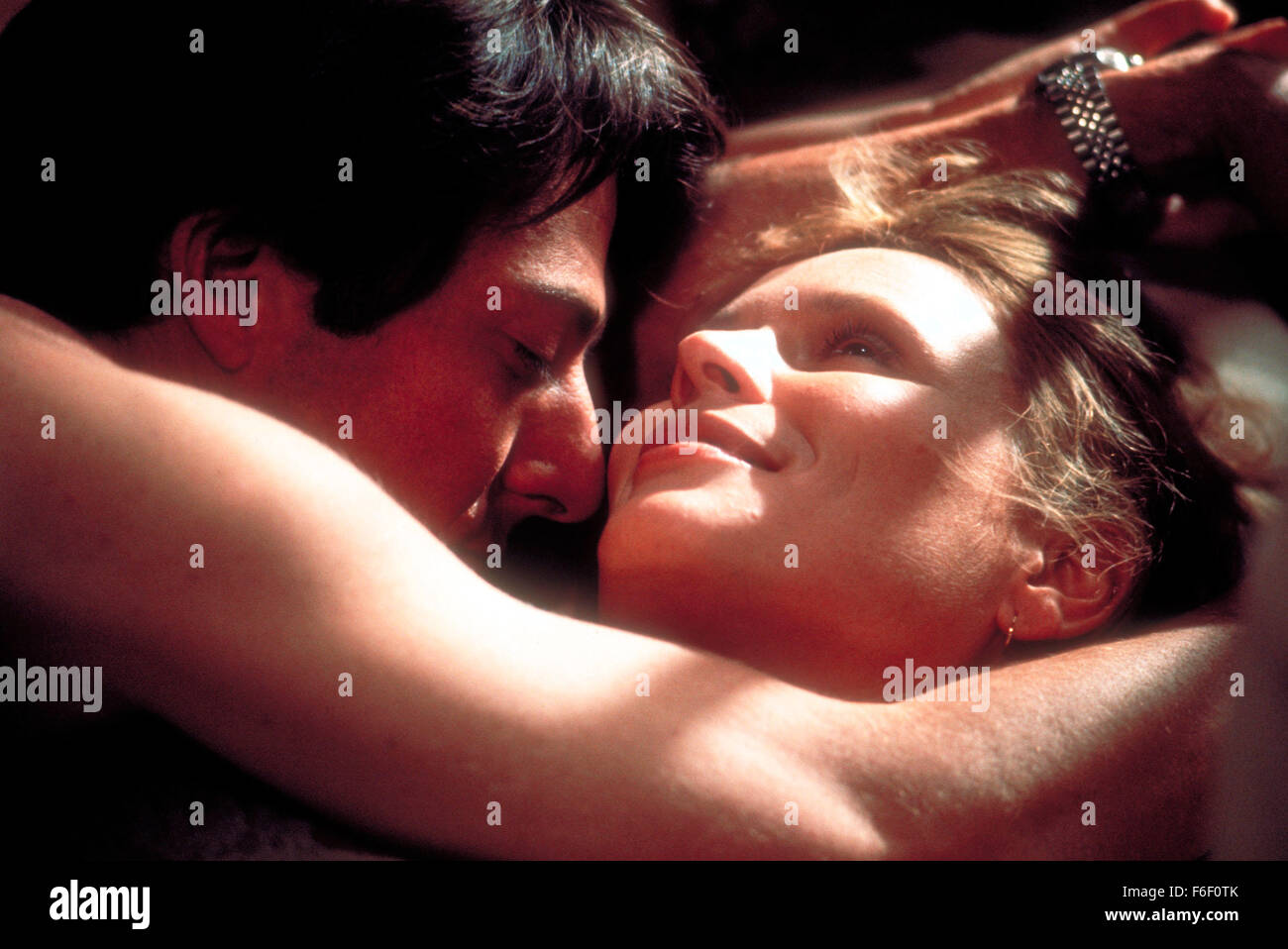 Oct 06, 1976; Hollywood, CA, USA; Actor DUSTIN HOFFMAN stars as Thomas Babington Levy and MARTHE KELLER as Elsa Opel in the Paramount Pictures thriller, 'Marathon Man.' Directed by John Schlesinger. Stock Photo