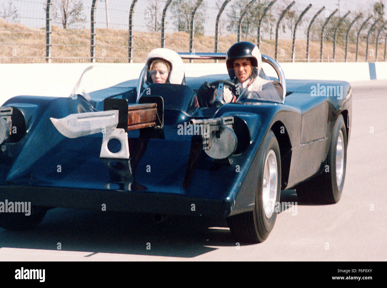 Apr 01, 1975; Los Angeles, CA, USA; SYLVESTER STALLONE as Machine Gun Joe Viterbo in the action, sport, sci-fi film 'Death Race 2000' directed by Paul Bartel. Stock Photo