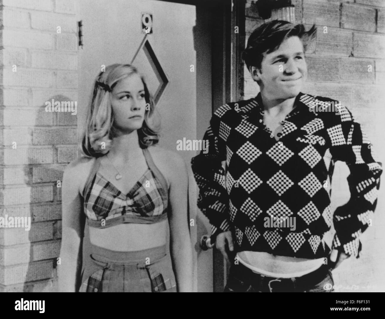 Oct 03, 1971; Archer City, TX, USA; From director Peter Bogdanovich and Columbia Pictures comes, 'The Last Picture Show,' a the story of three teenagers growing up in a small town in Texas during the 50's and the life choices they must make. Pictured is CYBILL SHEPHERD as Jacy Farrow and JEFF BRIDGES as Duane Jackson. Stock Photo