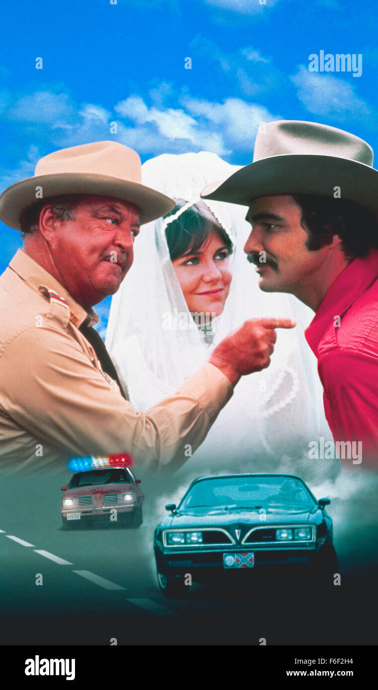 May 27, 1977;  Atlanta , GA, USA; Starring BURT REYNOLDS as Bandit and JACKIE GLEASON as Sheriff George Branford in 'Smokey and the Bandit.' Stock Photo