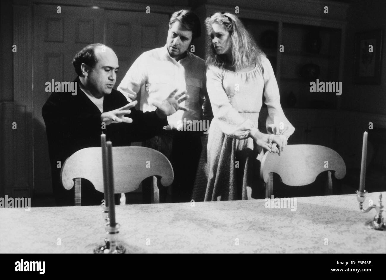 Jan. 1, 1980 - Danny Devito Directing Michael Douglas and Kathleen Turner On-Set of the Film, The War of the Roses, 1989 (Credit Image: c Glasshouse/Entertainment Pictures) Stock Photo