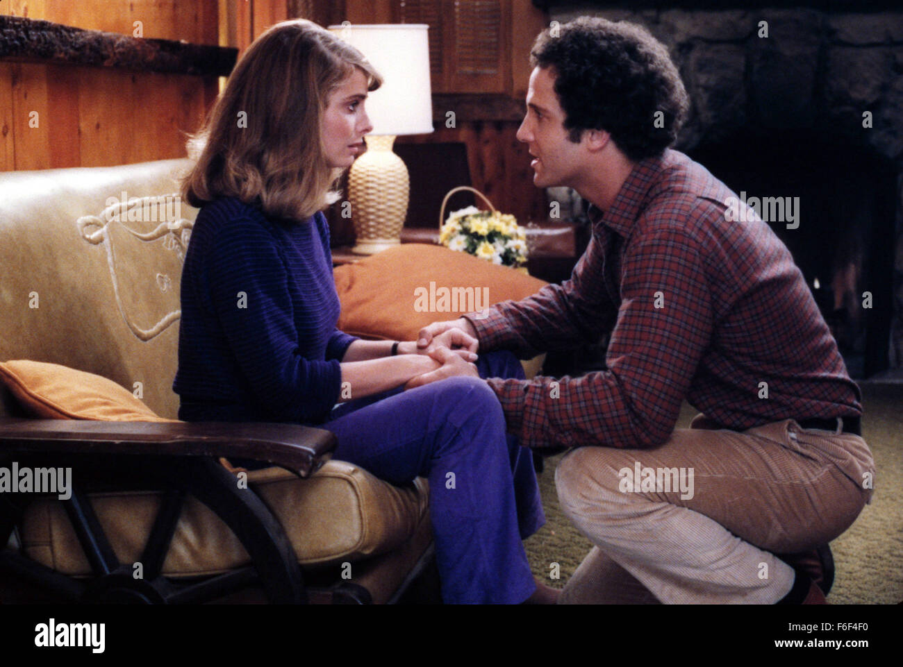 RELEASE DATE: March 13, 1981  MOVIE TITLE: Modern Romance  STUDIO: Columbia Pictures  DIRECTOR: Albert Brooks  PLOT: Albert Brooks directs himself as a successful film editor with far too many issues that affects the relationship between him and his remarkably patient girlfriend  PICTURED: KATHRYN HARROLD as Mary Harvard and ALBERT BROOKS as Robert Cole  (Credit Image: c Columbia Pictures/Entertainment Pictures) Stock Photo