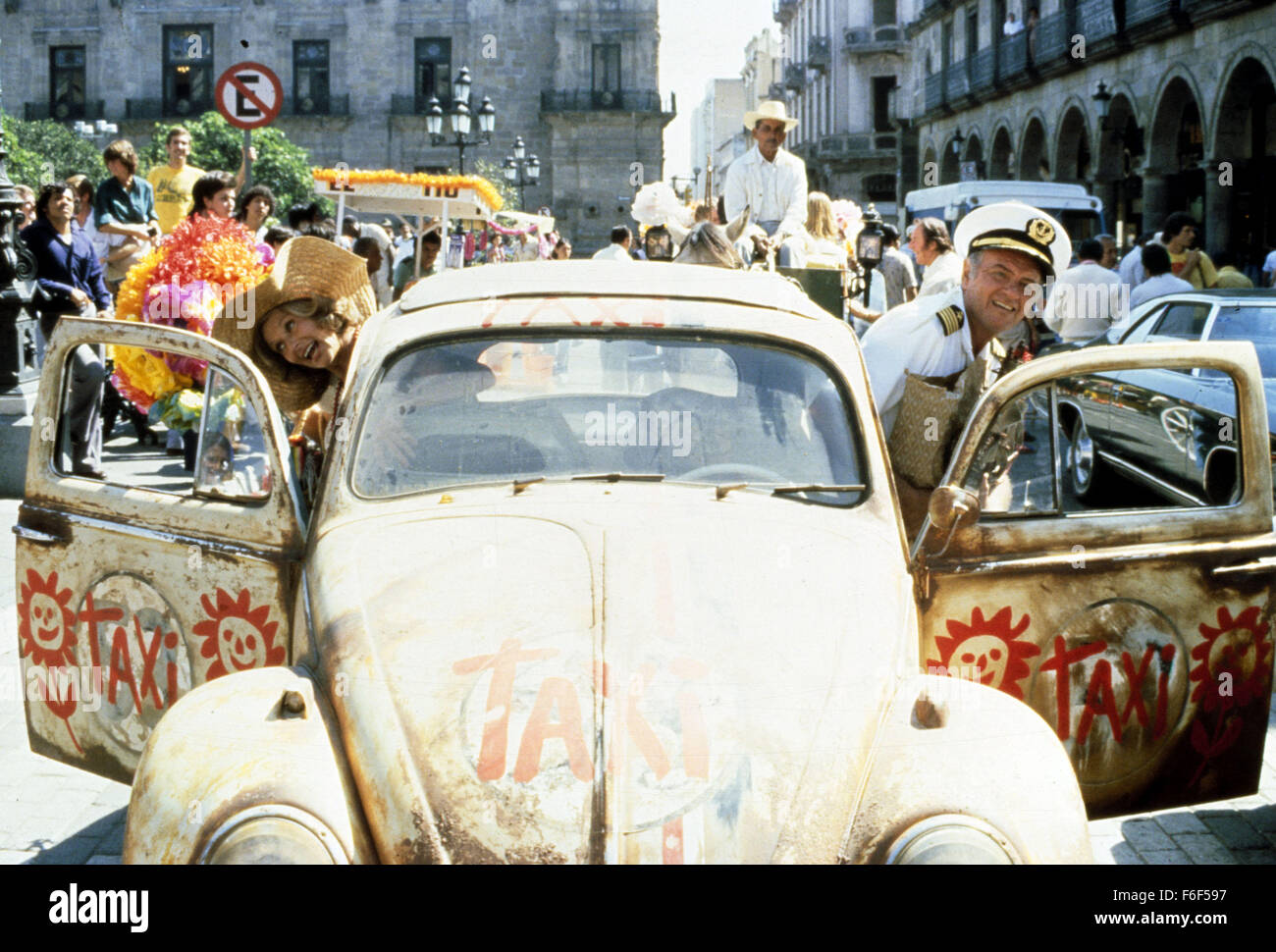 RELEASE DATE: June 25, 1980   MOVIE TITLE: Herbie Goes Bananas   STUDIO: Walt Disney Productions   DIRECTOR: Vincent McEveety  PLOT: The adorable little VW helps its owners break up a counterfeiting ring in Mexico.   PICTURED: Scene from movie  (Credit Image: c Walt Disney Productions/Entertainment Pictures) Stock Photo