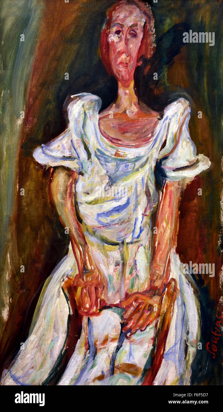 La Fiancée - The bride 1923 Chaim Soutine 1893-1943  French France born Lithuania Stock Photo