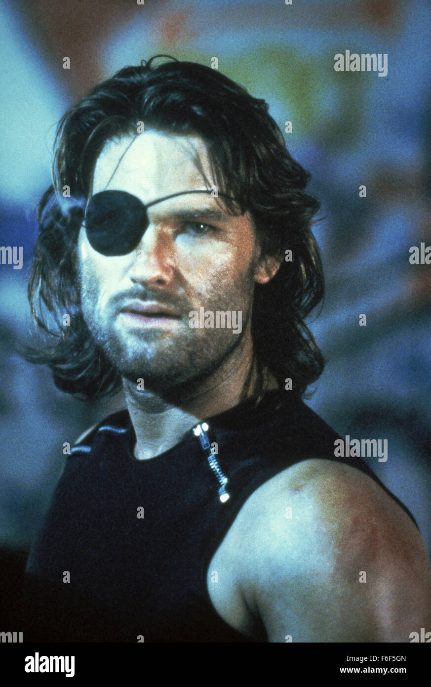 RELEASE DATE: July 10, 1981  MOVIE TITLE: Escape from New York  STUDIO: AVCO Embassy Picture  DIRECTOR: John Carpenter  PLOT: In 1997, when the US President crashes into Manhattan, now a giant max. security prison, a convicted bank robber is sent in for a rescue  PICTURED: KURT RUSSELL stars as Snake Plissken  (Credit Image: c AVCO Embassy Picture/Entertainment Pictures) Stock Photo