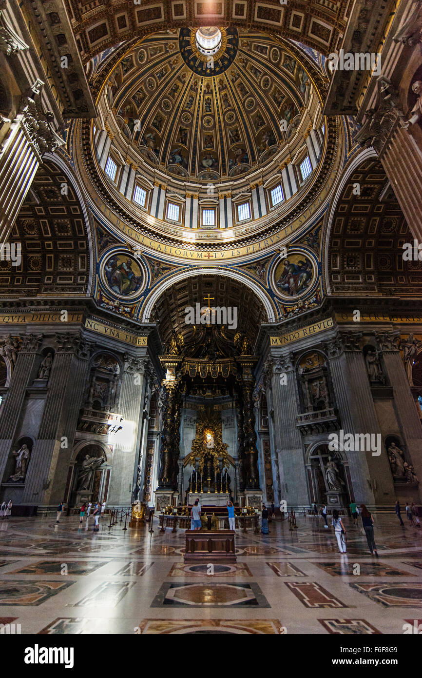Saint Peter Basilica in the Vatican Stock Photo