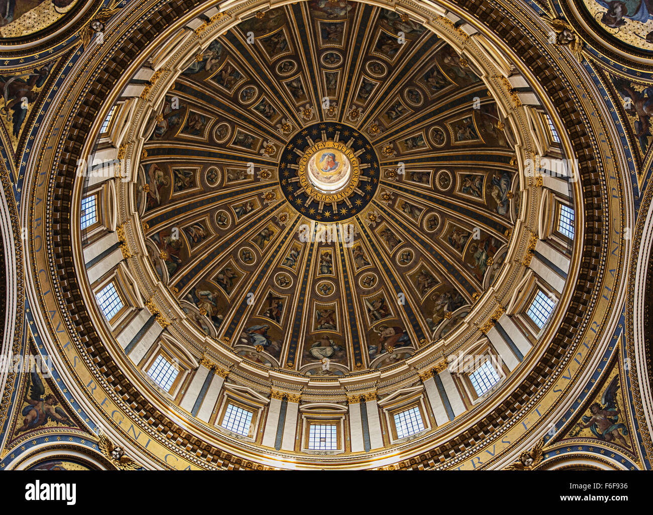 Dome of St. Peter's Basilica Stock Photo