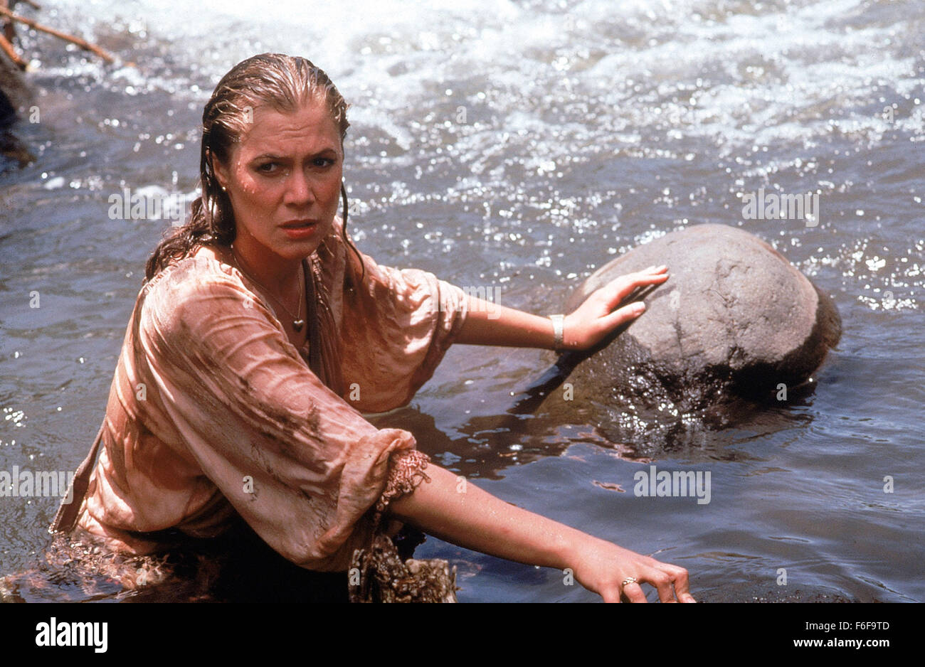 Mar 30, 1984; Los Angeles, CA, USA; Actress KATHLEEN TURNER stars as Joan Wilder in the 20th Century Fox action comedy, 'Romancing the Stone.' Directed by Robert Zemeckis. Stock Photo