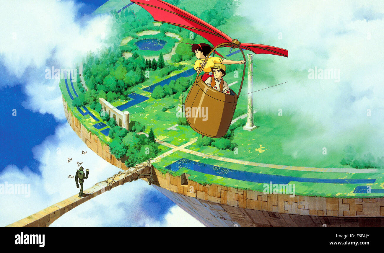 Aug 02, 1986; Tokyo, Japan; A scene from 'Castle in the Sky'. Directed by Hayao Miyazaki. Stock Photo