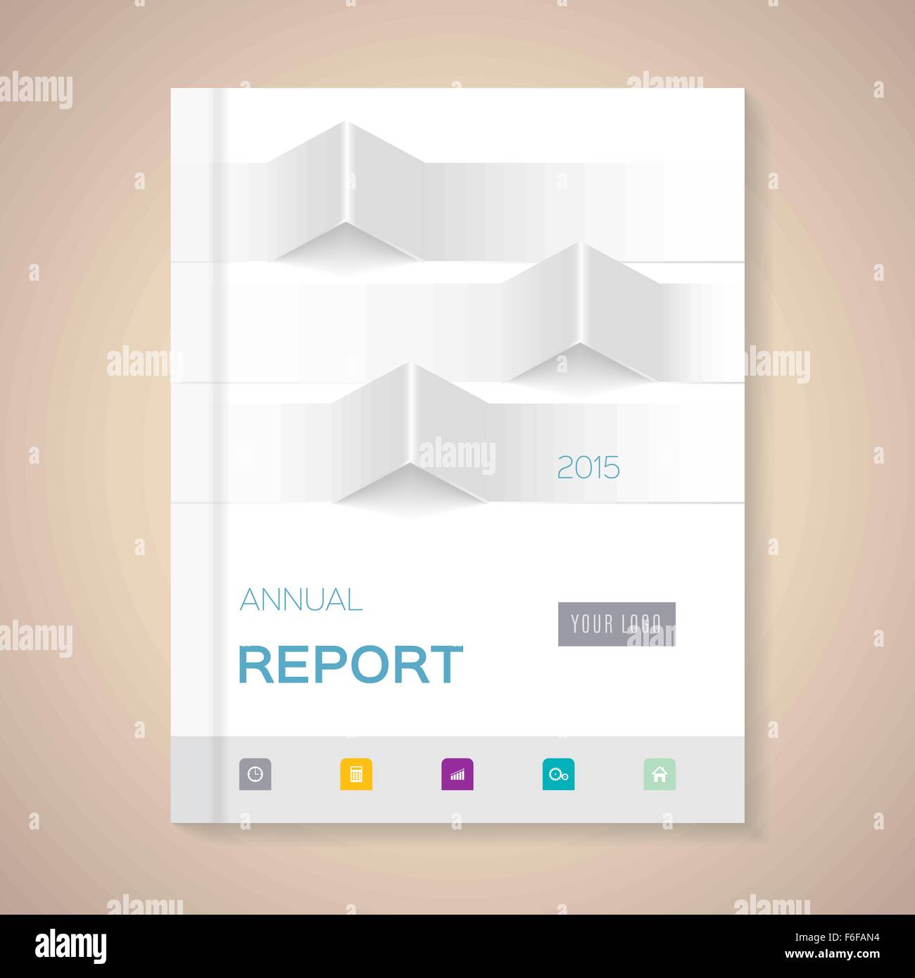 Annual Report Cover vector illustration Stock Vector Image & Art Alamy
