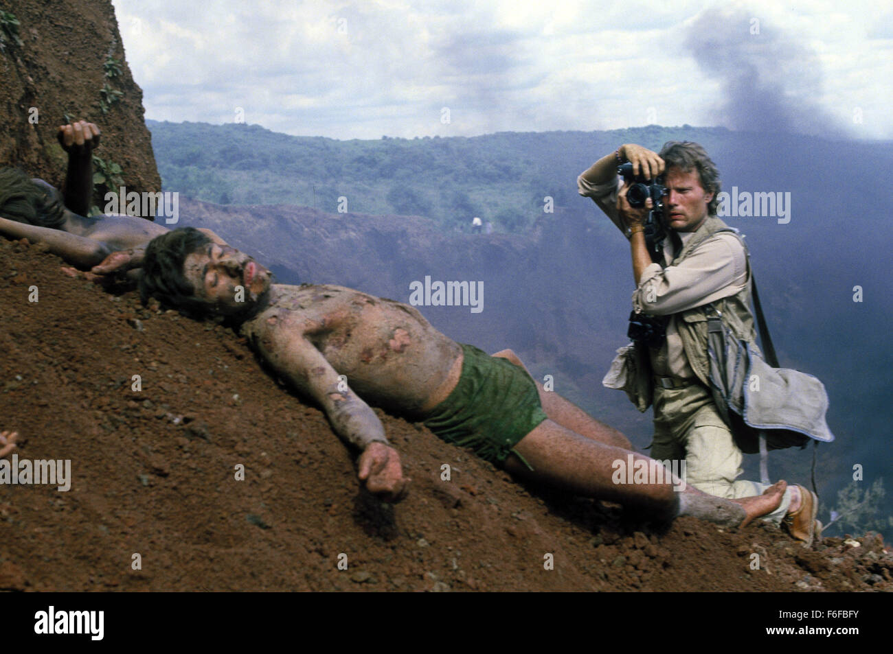 Feb 28, 1986; Mexico City, MEXICO; JOHN SAVAGE (right) as John Cassidy in the thrilling, war, drama film 'Salvador' directed by Oliver Stone. Stock Photo